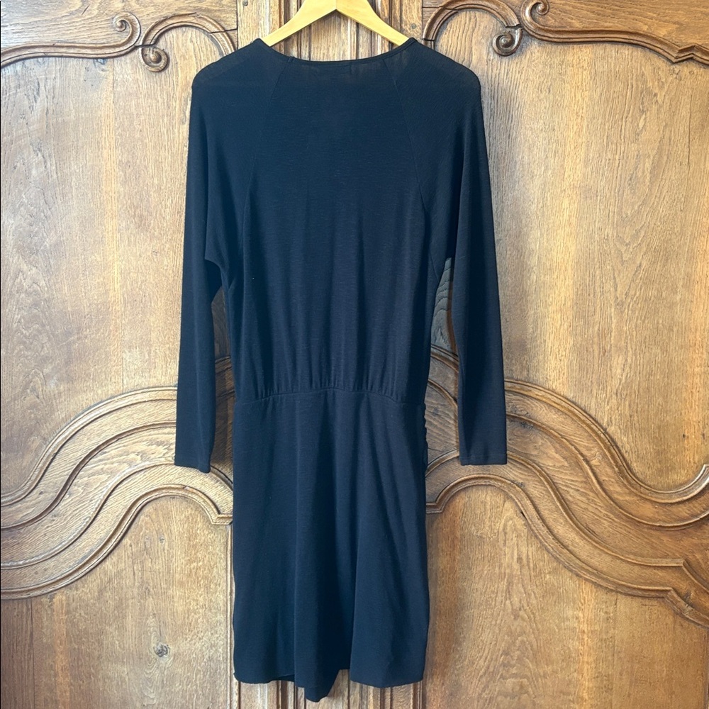 MICHAEL STARS Black Hally Asymmetric Long Sleeve Knit Dress NEW - Picture 11 of 12